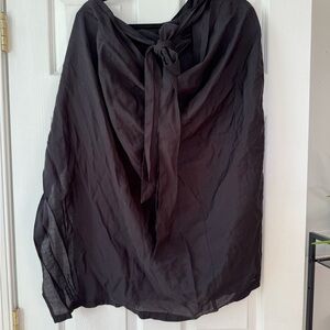 Summersalt Women's Black Swim Sarong with Tie, Size 1XL/2XL